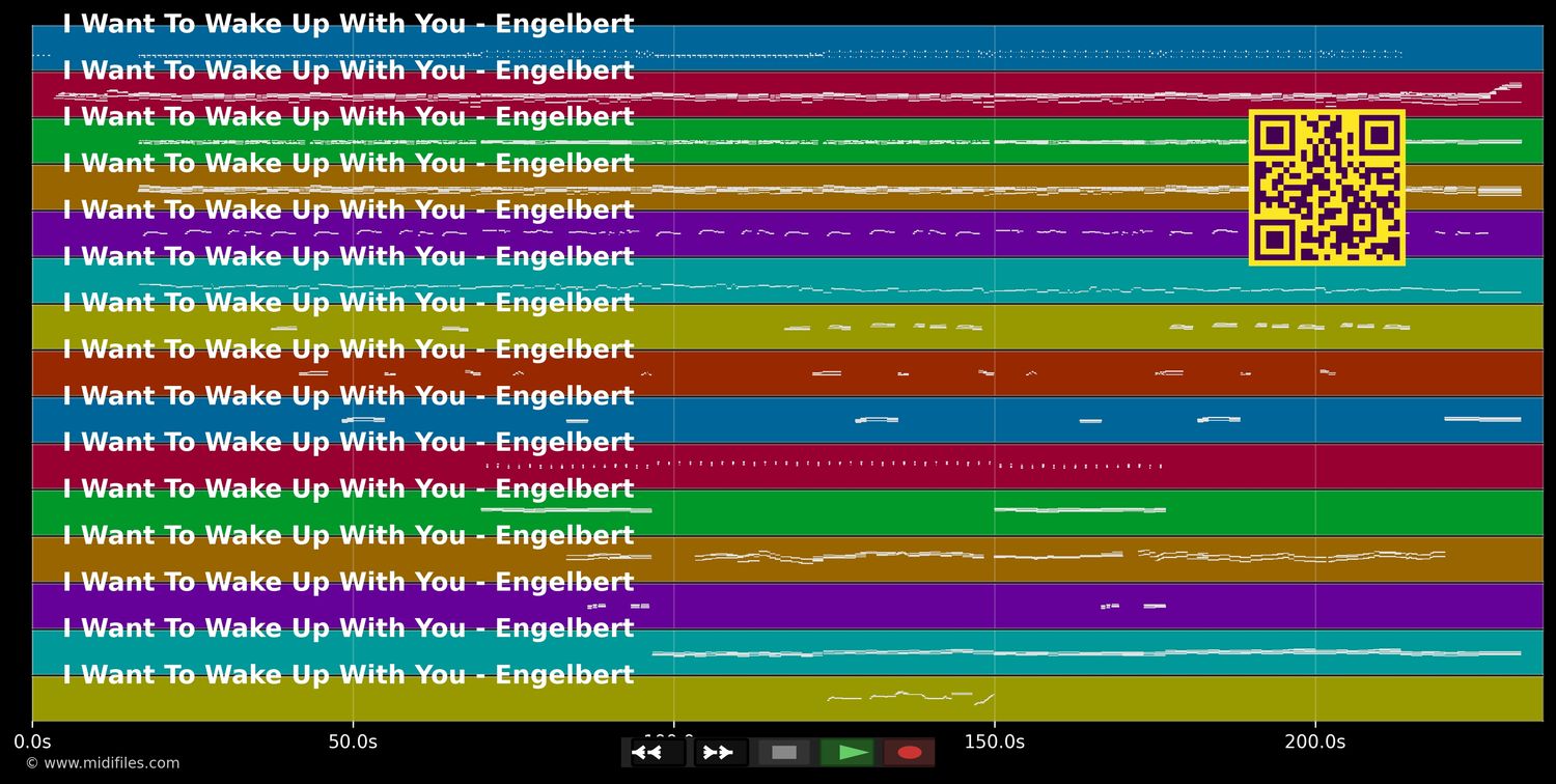 I Want To Wake Up With You - Engelbert (MIDI individual tracks)