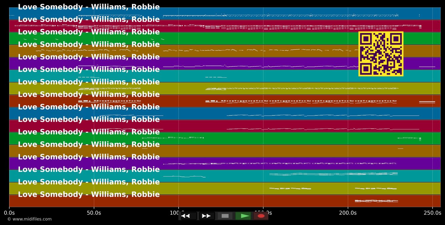 Love Somebody - Robbie Williams (MIDI individual tracks)