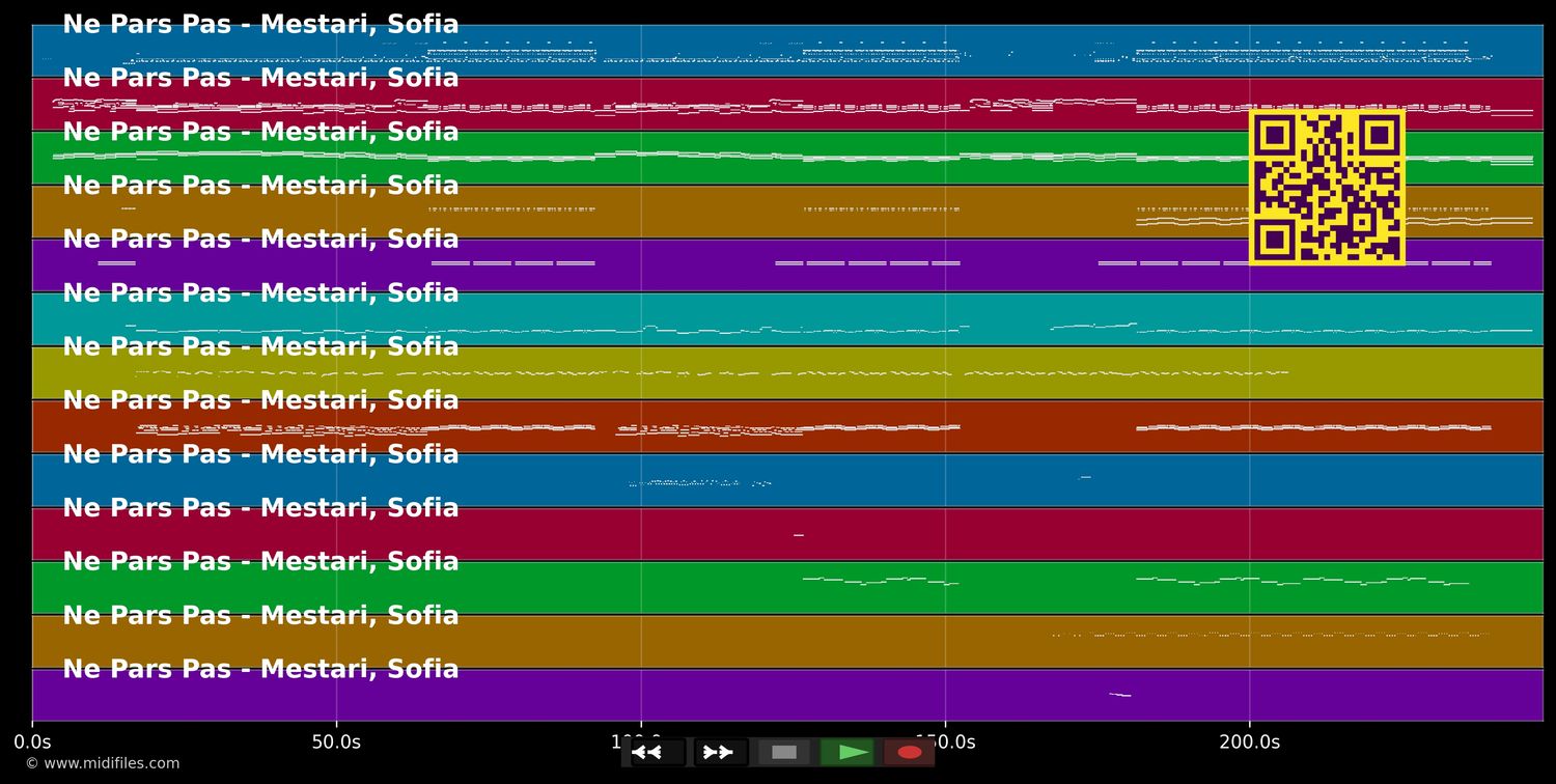 Ne Pars Pas - Sofia Mestari (MIDI individual tracks)