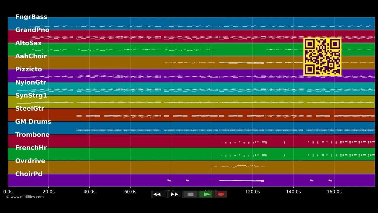 My! My! Time Flies - Enya (MIDI individual tracks)