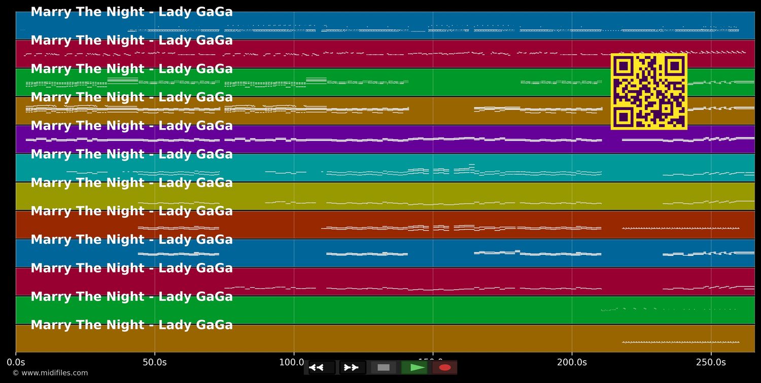 Marry The Night - Lady GaGa (MIDI individual tracks)
