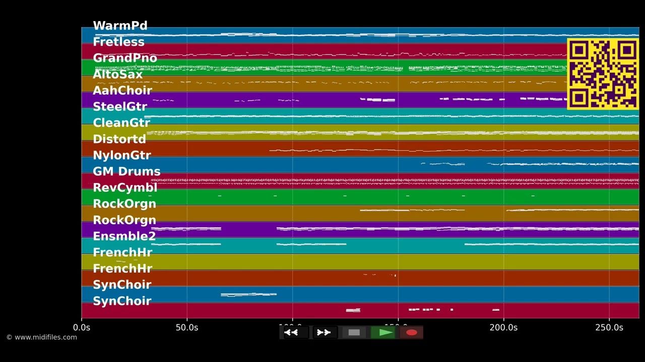 No Way Out (Single Version) - Phil Collins (MIDI individual tracks)