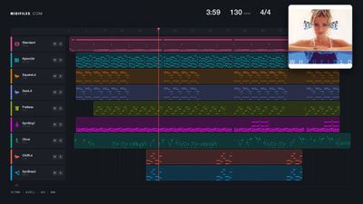 No Tears To Cry - Whigfield (MIDI GM individual tracks)