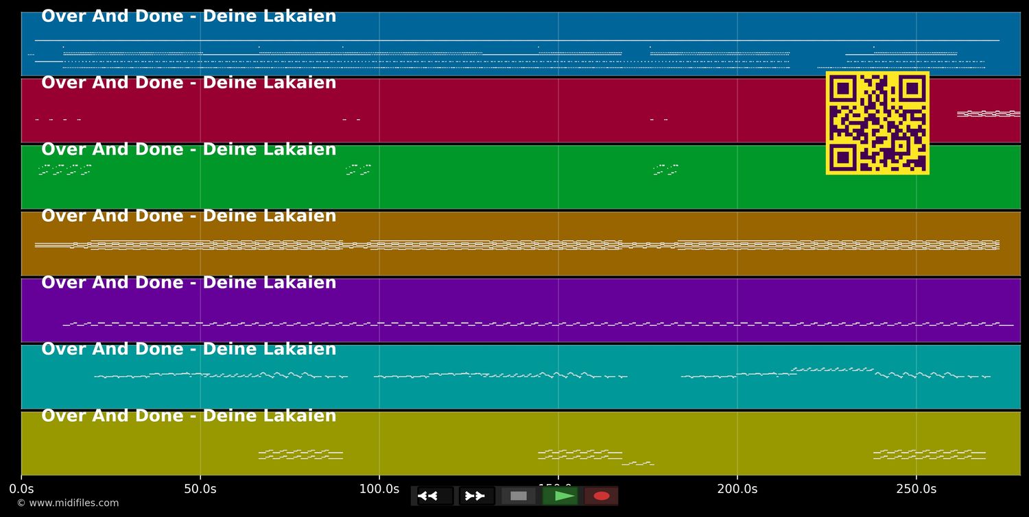 Over And Done - Deine Lakaien (MIDI individual tracks)