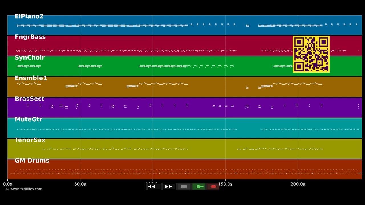 Never Gonna Give You Up - Rick Astley (MIDI individual tracks)