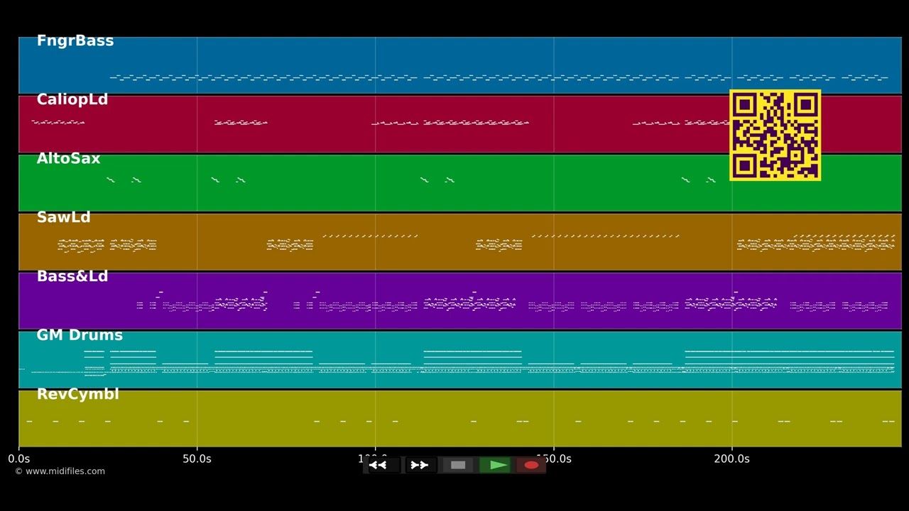 Slave To The Music - Twenty 4 Seven (MIDI individual tracks)