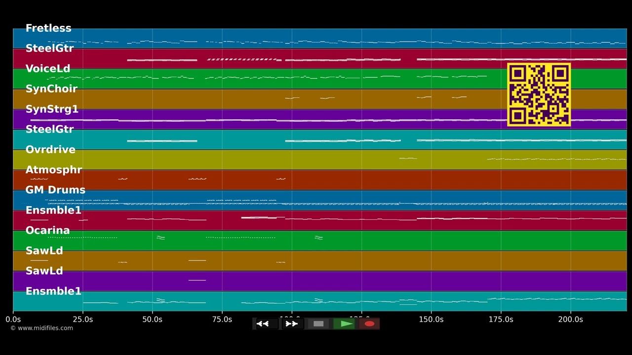 Shadowside (New Single Version) - A-ha (MIDI individual tracks)