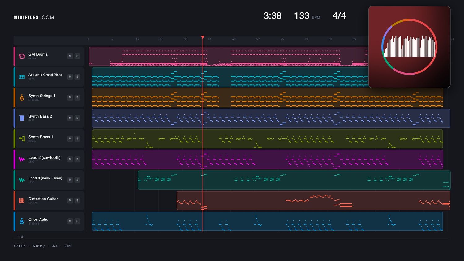 Seven Nation Army - Krausetto (MIDI individual tracks)