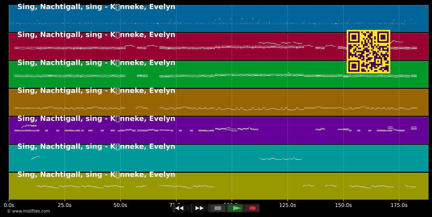 Sing, Nachtigall, sing - Evelyn Künneke (MIDI individual tracks)