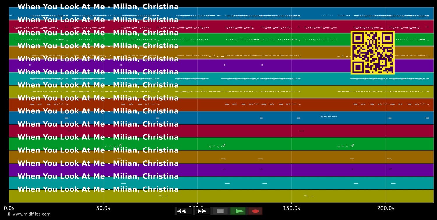 When You Look At Me - Christina Milian (MIDI individual tracks)