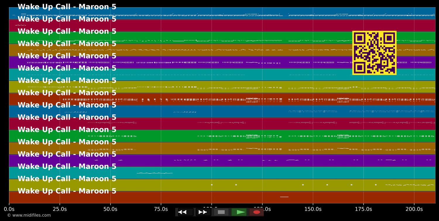 Wake Up Call - Maroon 5 (MIDI individual tracks)