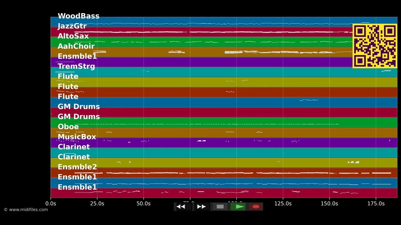 White Christmas - Bing Crosby (MIDI individual tracks)