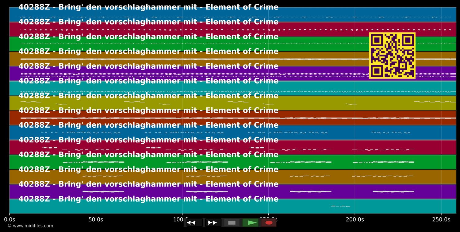 Bring' den Vorschlaghammer mit - Element Of Crime (MIDI individual tracks)