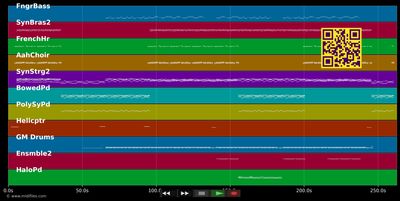 The Edge - Eiffel 65 (MIDI individual tracks)