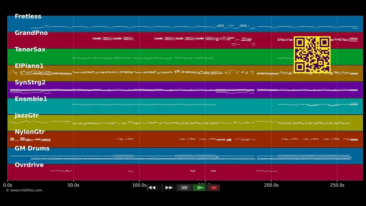 Sweet Summerday - Chris Rea (MIDI GM individual tracks)