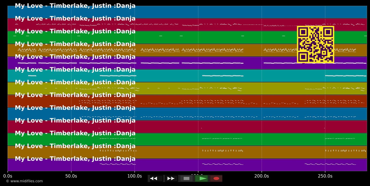 My Love - Timberlake Justin &amp; Danja (MIDI individual tracks)