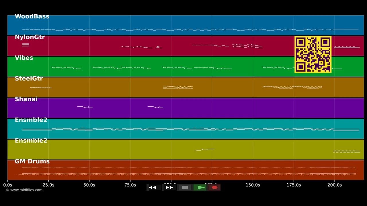 Fields of gold - Sting (MIDI GM individual tracks)
