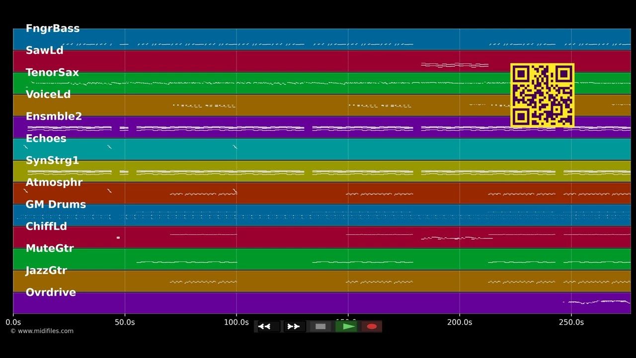 Bed - J. Holiday (MIDI individual tracks)