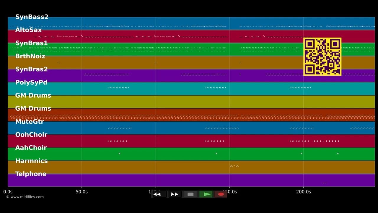 SexyBack - Timberlake Justin &amp; Timbaland (MIDI individual tracks)