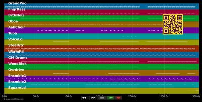 Rehab - Rihanna (MIDI individual tracks)