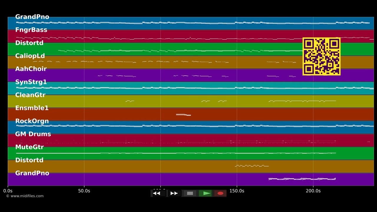 Lost - Coldplay (MIDI individual tracks)