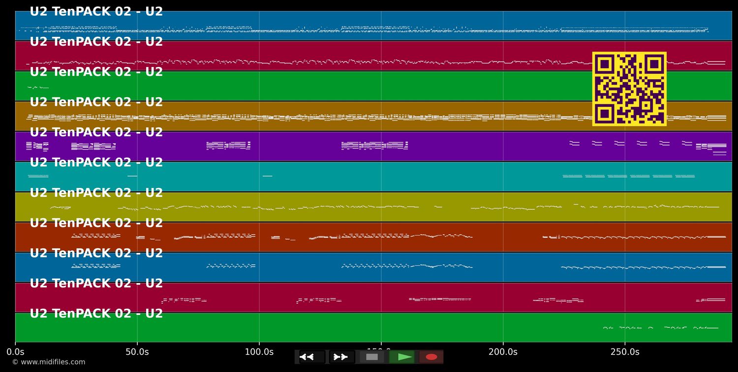 Walk On - U2 (MIDI individual tracks)