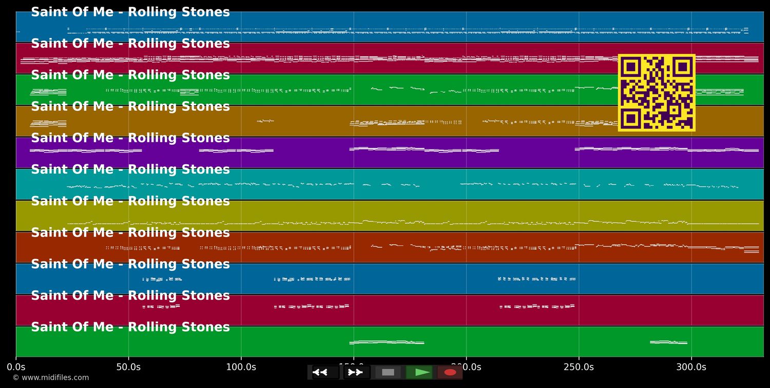 Saint Of Me - Rolling Stones (MIDI individual tracks)