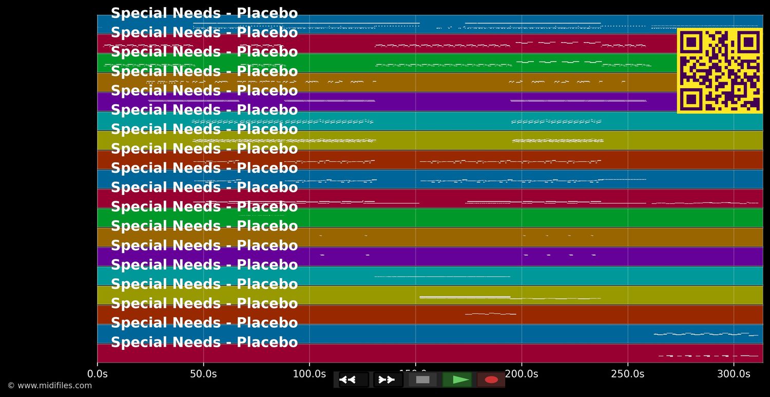 Special Needs - Placebo (MIDI individual tracks)