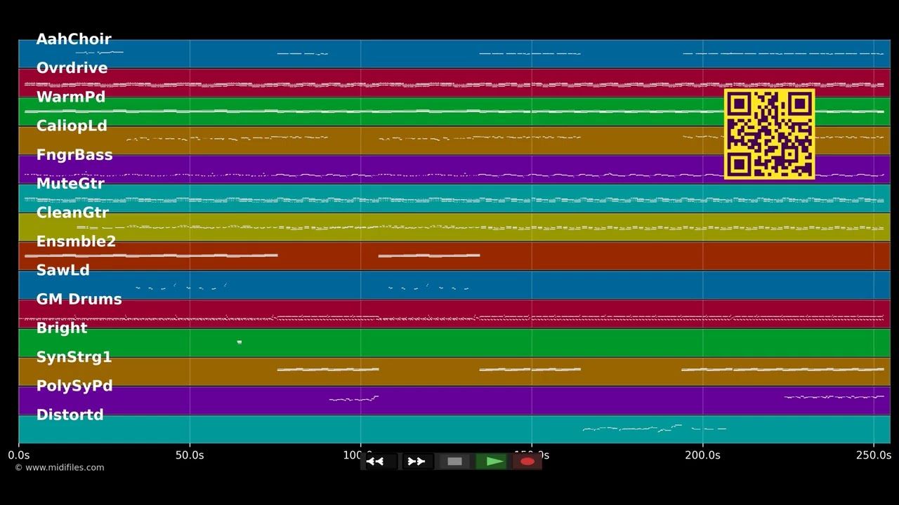 Zeit die nie vergeht - Perl (MIDI individual tracks)