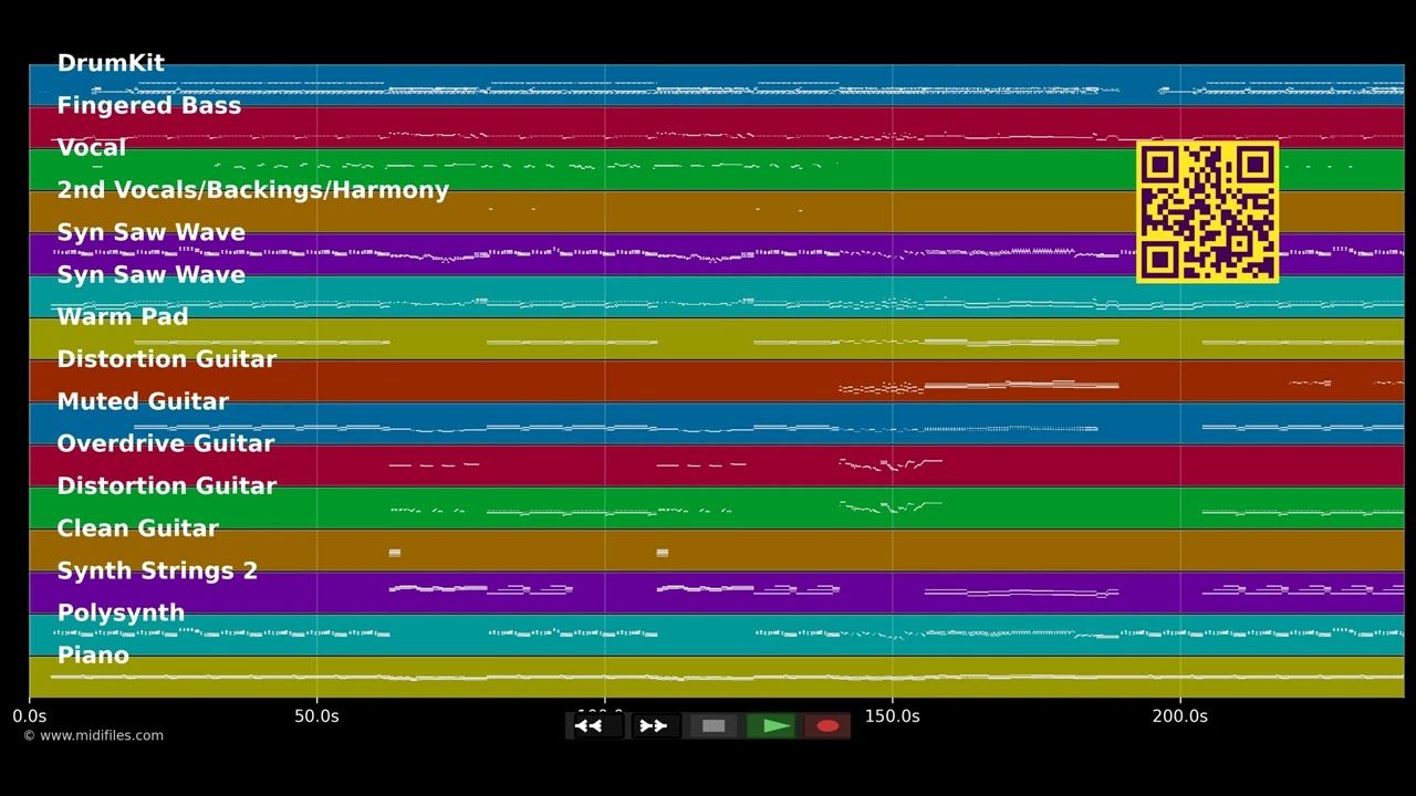 Jump - Van Halen (MIDI GM individual tracks)