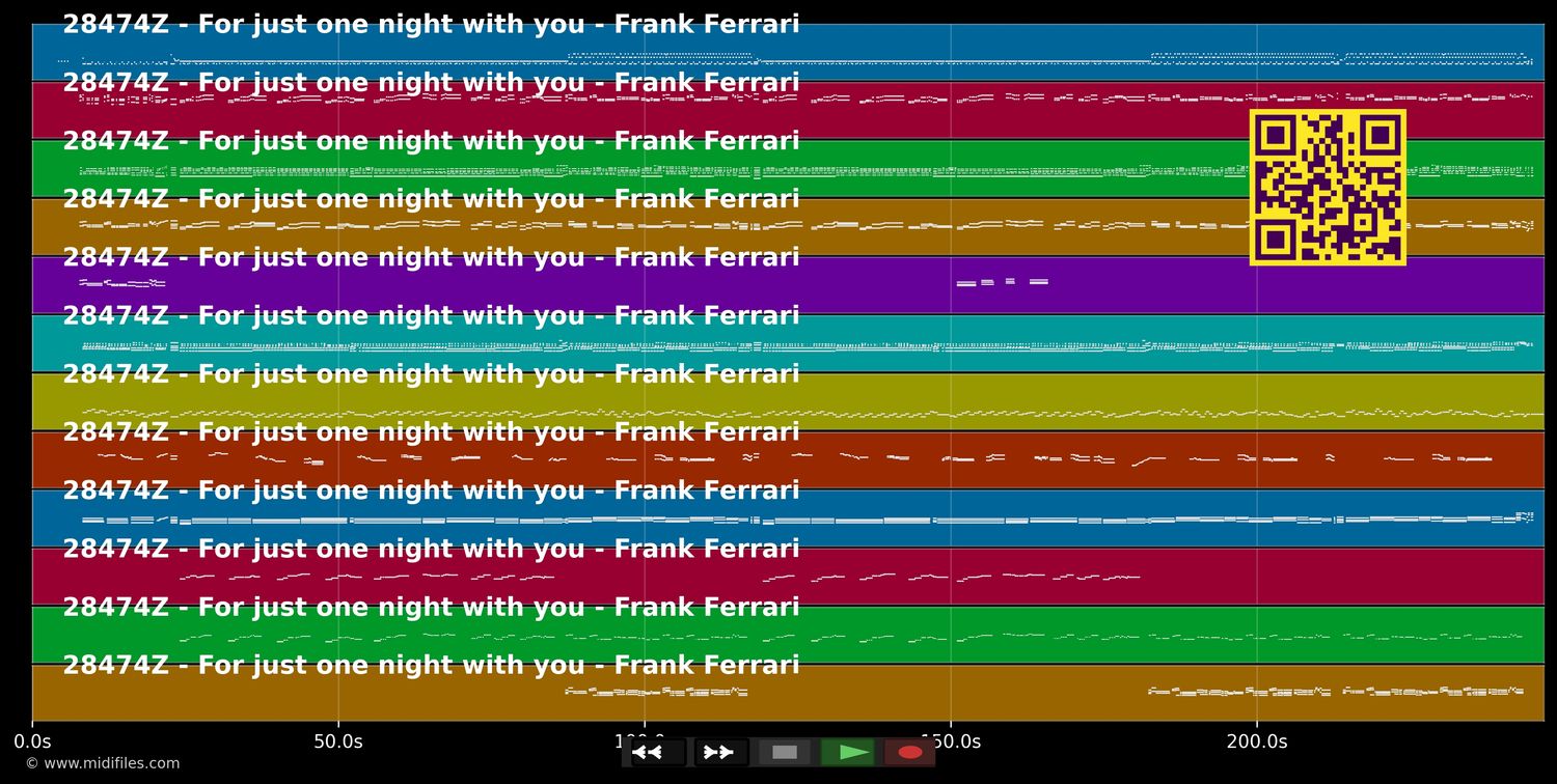 For Just One Night With You - Frank Ferrari (MIDI individual tracks)