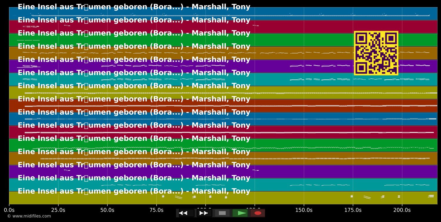 Eine Insel aus Träumen geboren (Bora...) - Tony Marshall (MIDI individual tracks)