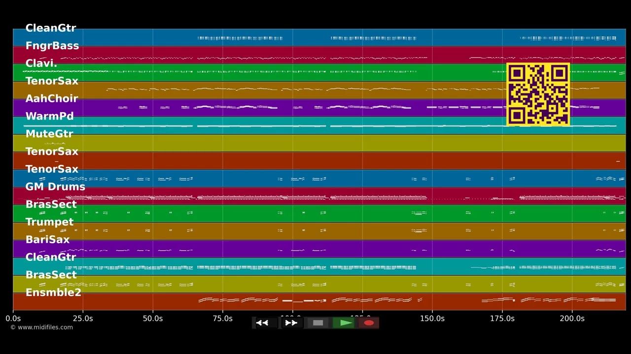 Die Uhr geht vor - Jürgen Marcus (MIDI individual tracks)