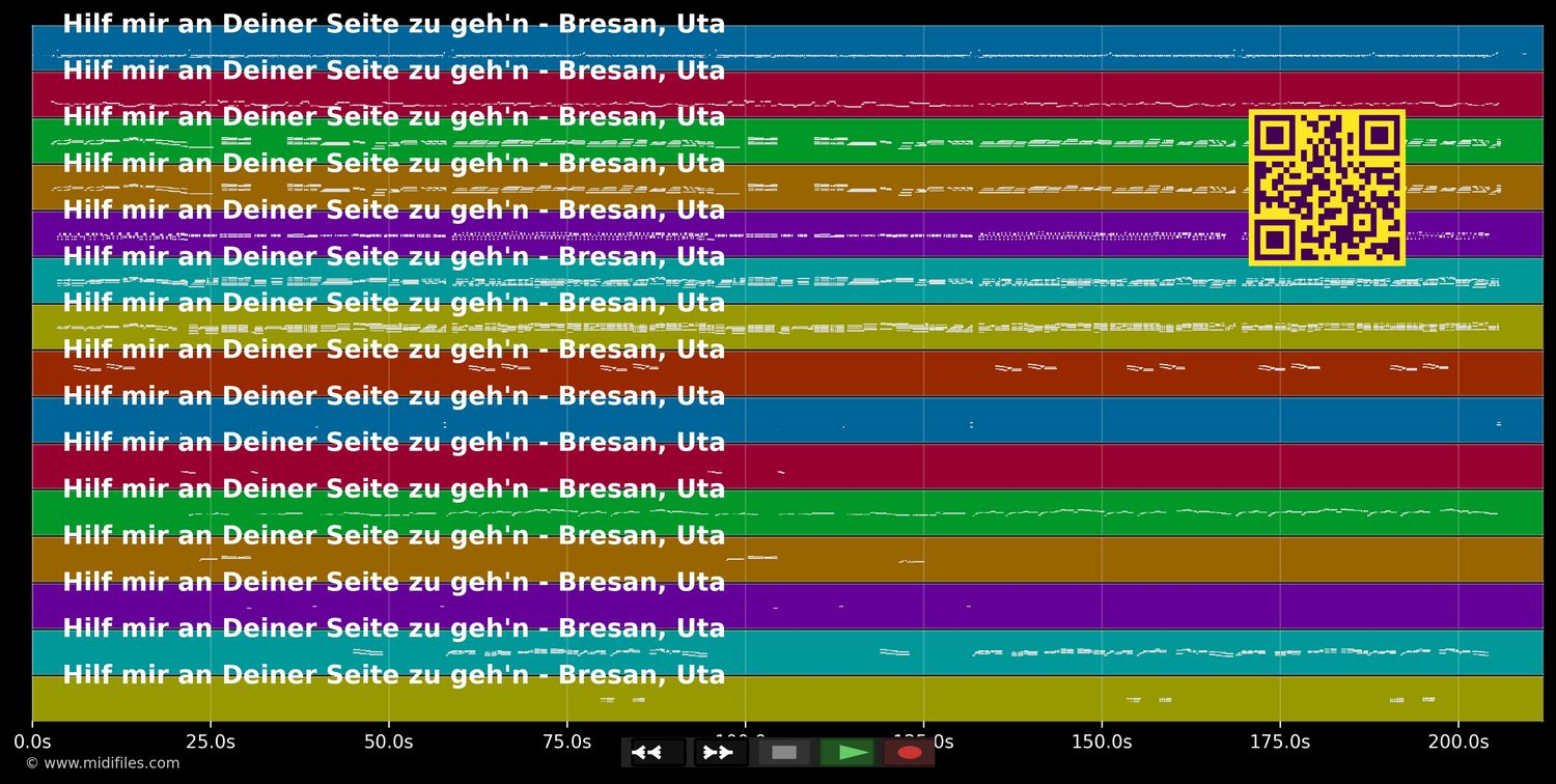 Hilf mir an Deiner Seite zu geh'n - Uta Bresan (MIDI individual tracks)