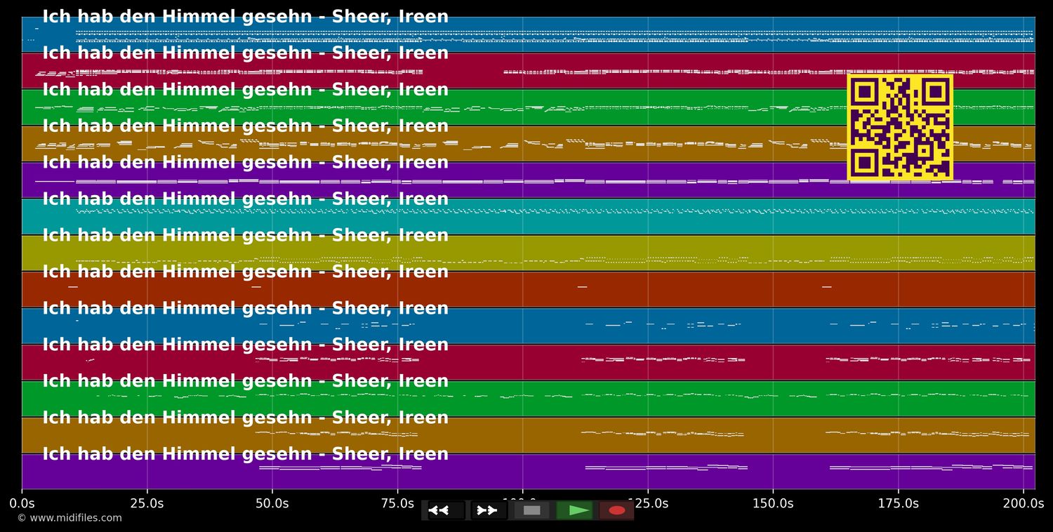 Ich hab den Himmel gesehn - Ireen Sheer (MIDI individual tracks)
