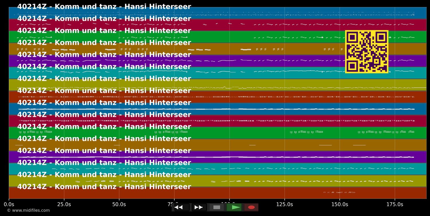 Komm und tanz - Hansi Hinterseer (MIDI individual tracks)
