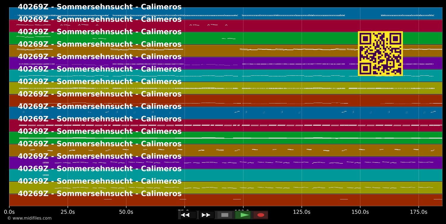 Sommersehnsucht - Calimeros (MIDI individual tracks)