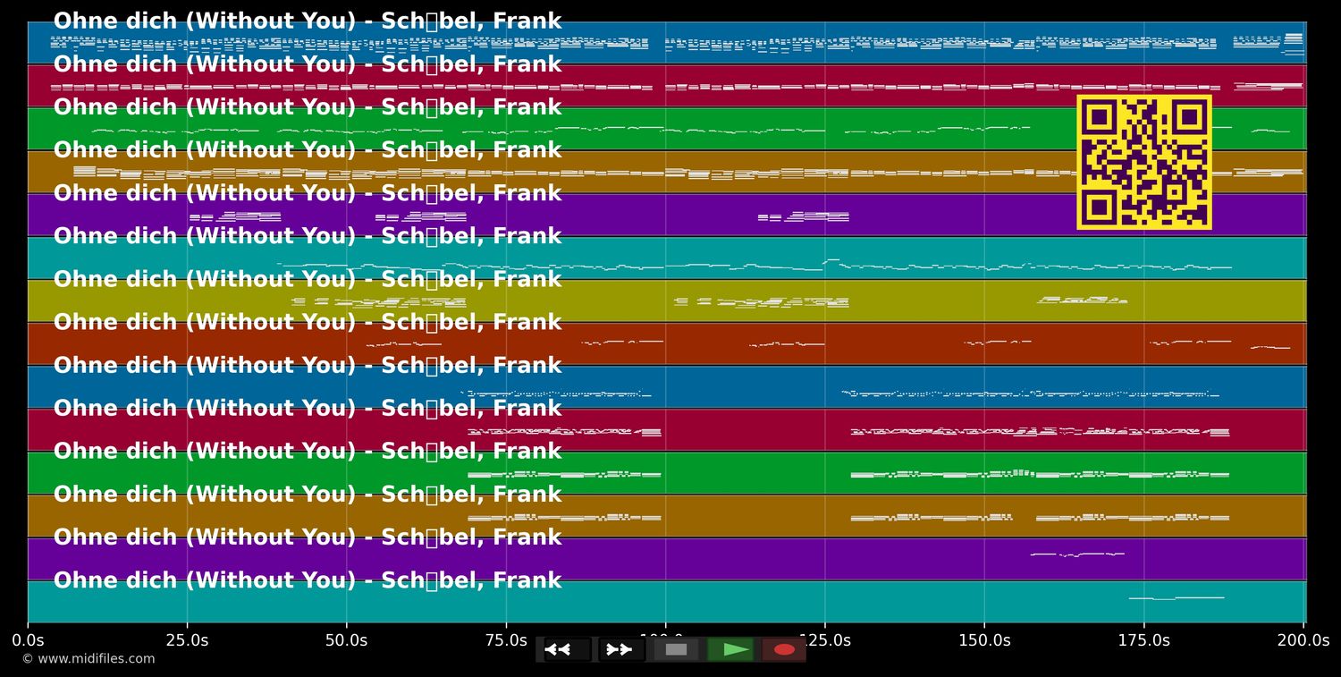 Ohne dich (Without You) - Frank Schöbel (MIDI individual tracks)