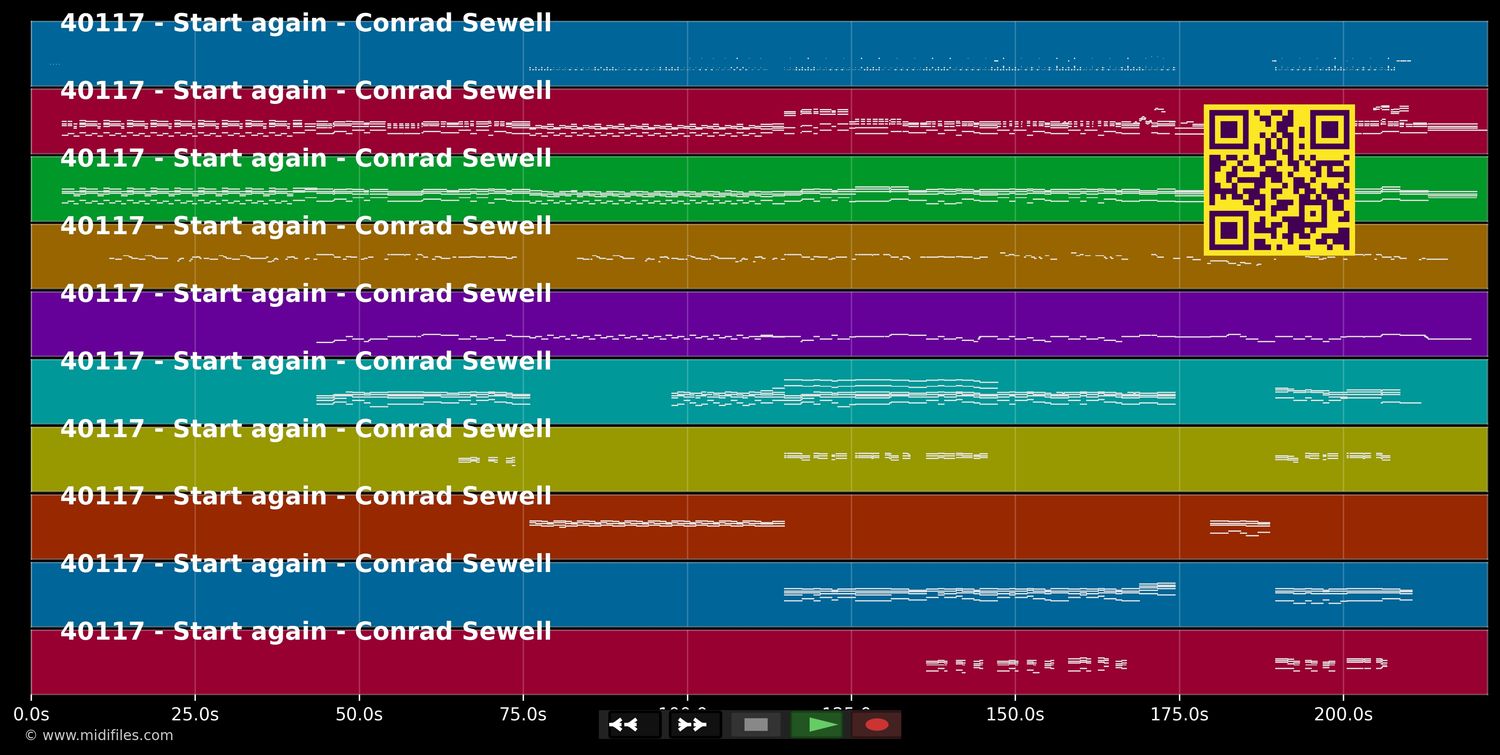 Start Again - Conrad Sewell (MIDI individual tracks)