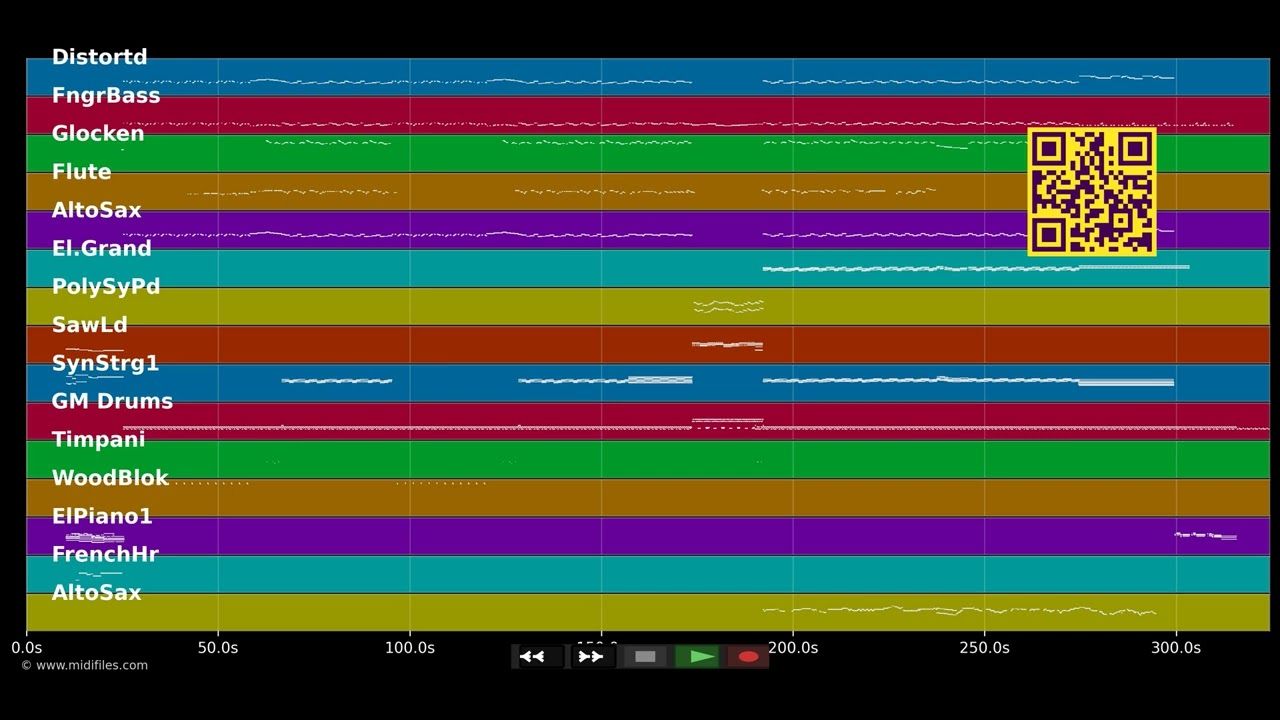 The star of moon and sun  - Falco (MIDI individual tracks)