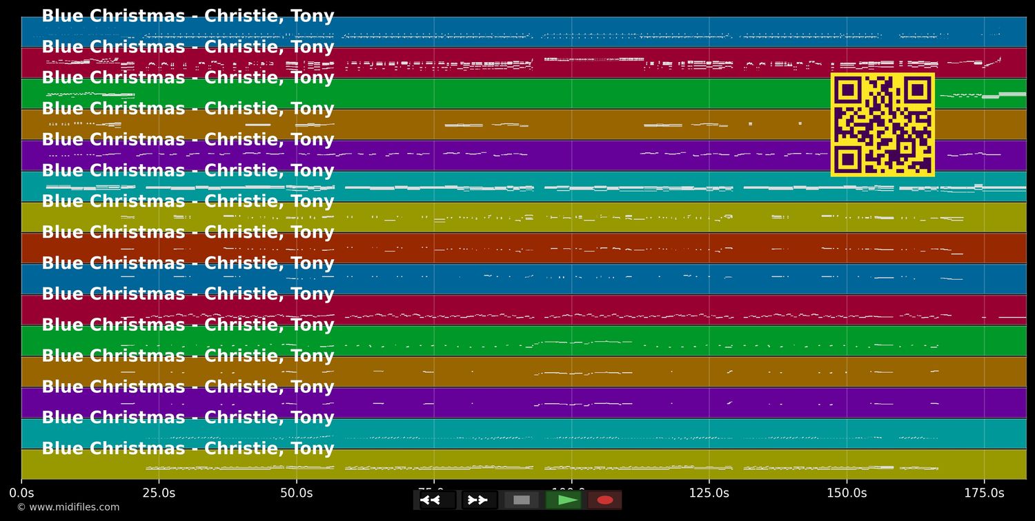 Blue Christmas - Tony Christie (MIDI individual tracks)