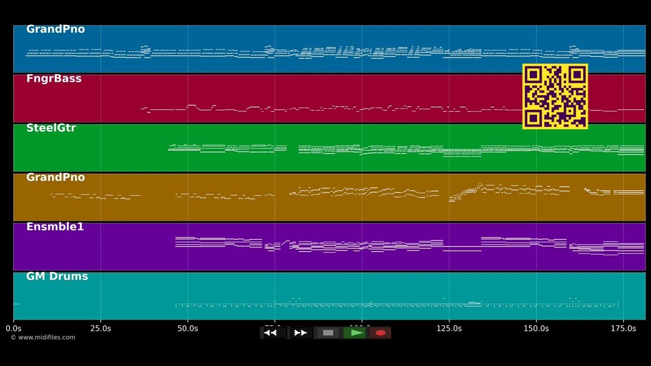 Love story - Richard Clayderman (MIDI individual tracks)