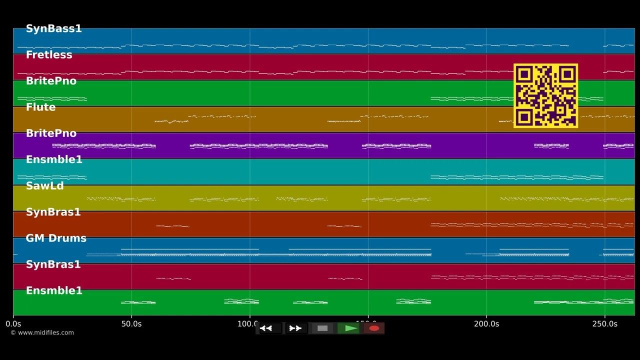 Too Many Nights - DJ Bobo (MIDI)