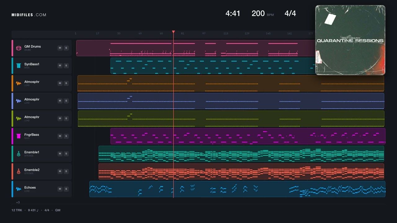 Sonne - Schiller with Unheilig (MIDI GM individual tracks)