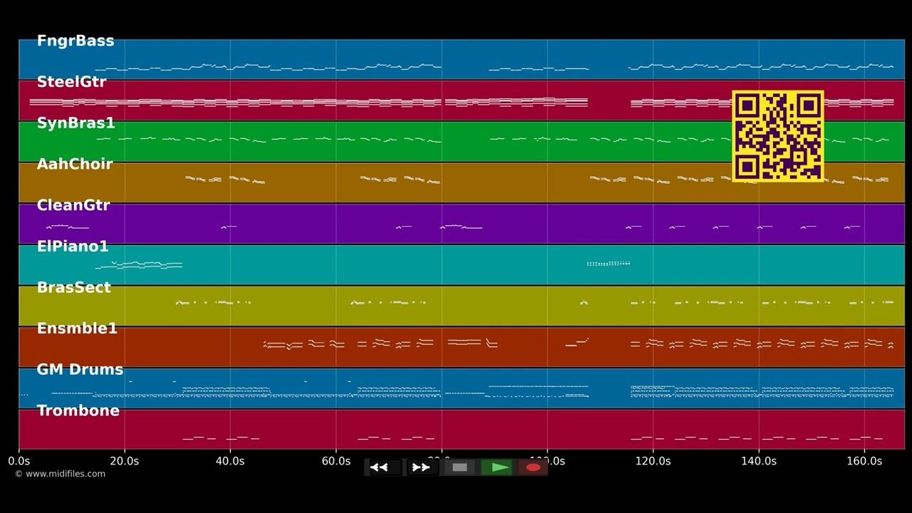My Lady of Spain - Michael Holm (MIDI GM2 individual tracks)
