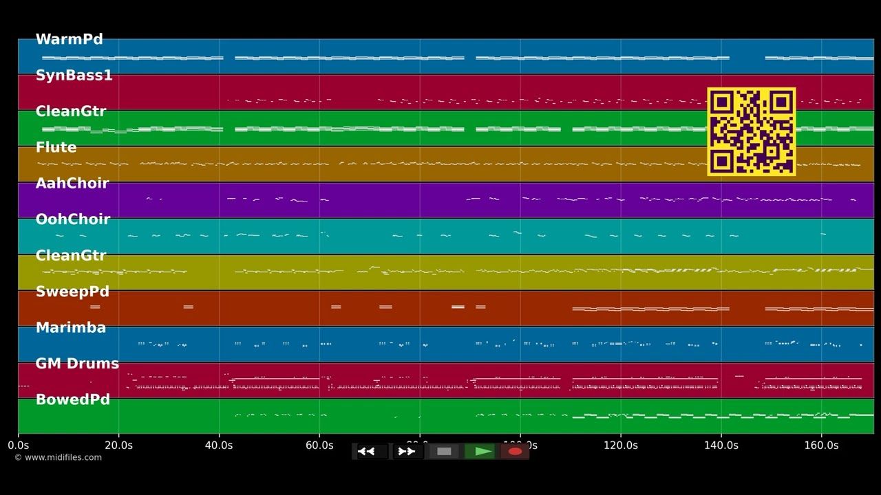 Wejdene - Re (MIDI GM2 individual tracks)