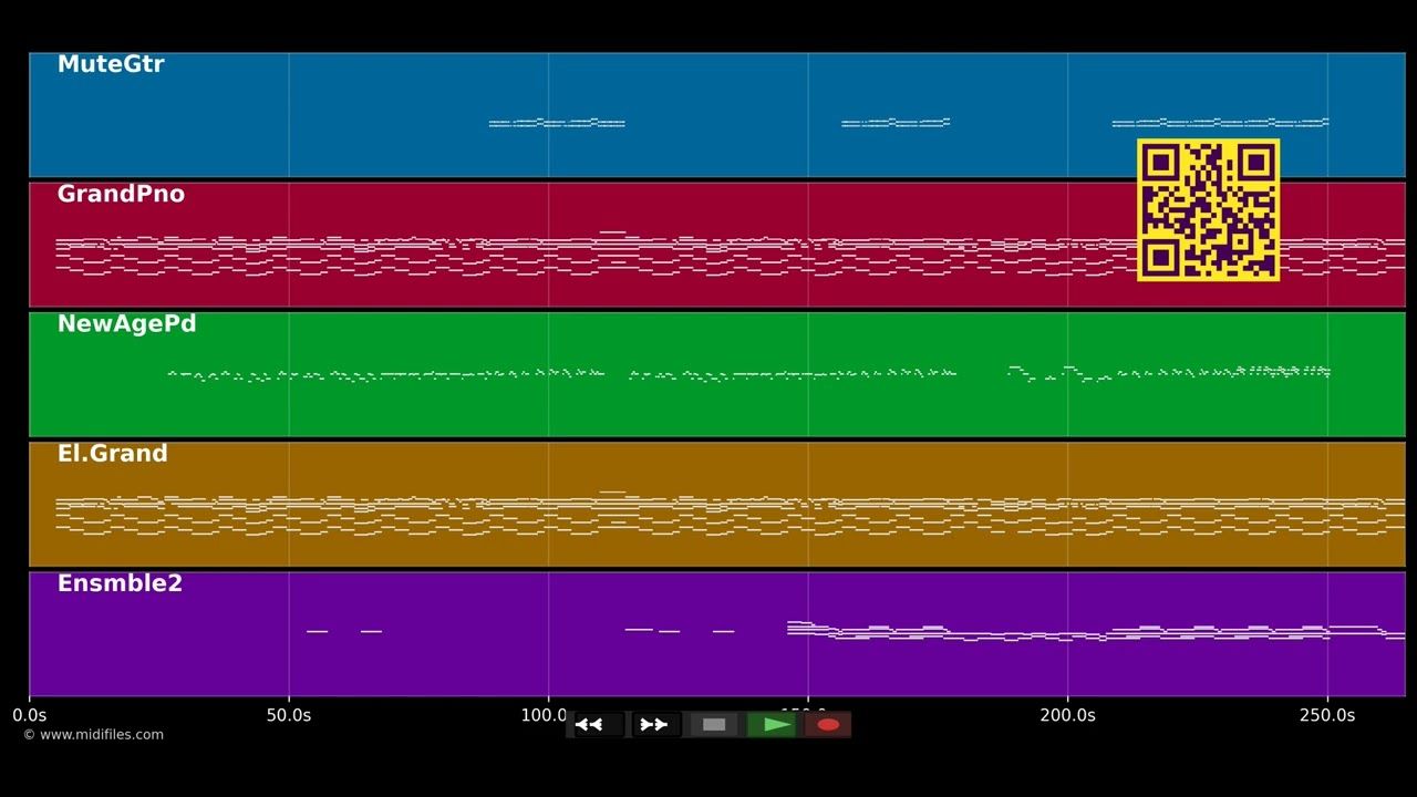 Goodbye My Lover :LP - James Blunt (MIDI GS Roland individual tracks)