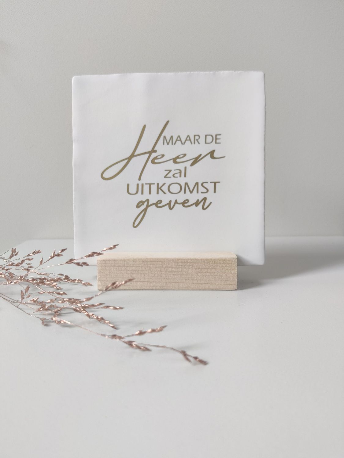 Tegeltje 'Maar de Heer zal uitkomst geven' Tegeltje 'Maar de Heer zal uitkomst geven'