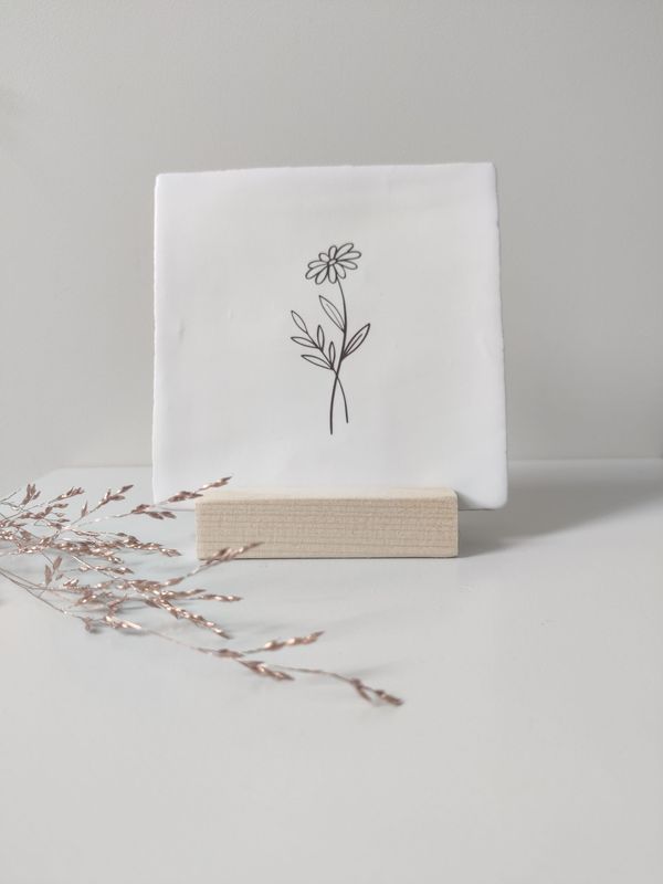 Tegeltje 'Bloem'
