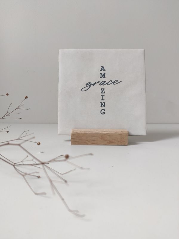 Tegeltje 'Amazing grace'